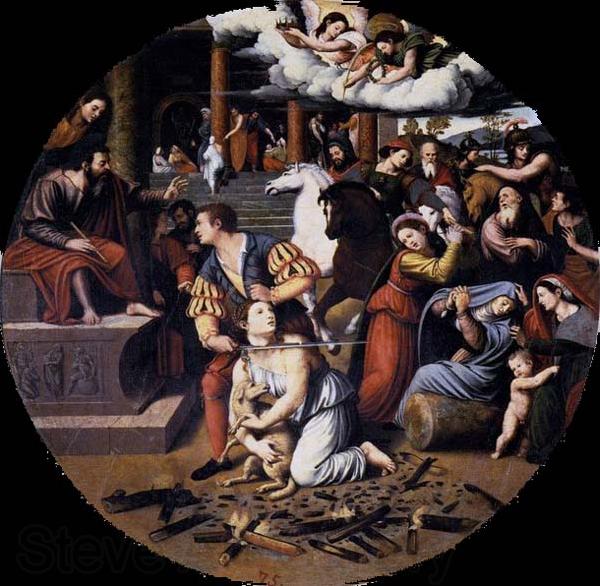Juan Vicente Masip Martyrdom of St Agnes Spain oil painting art